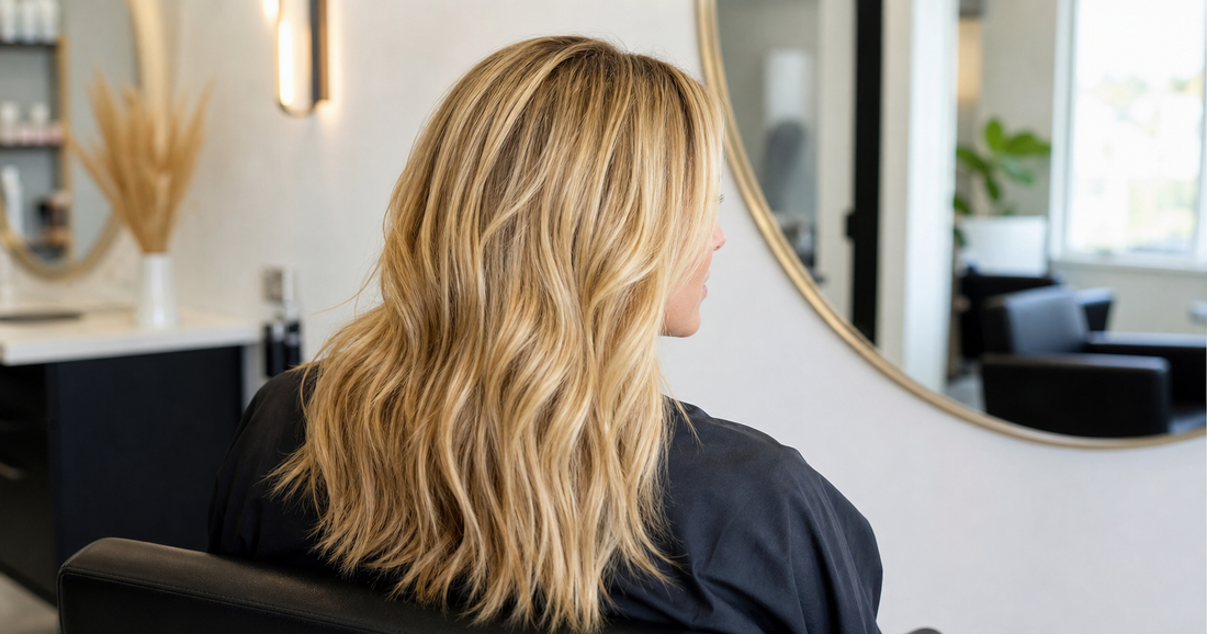 Blondes Haar mit Gelbstich als Haarproblem