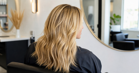 Blondes Haar mit Gelbstich als Haarproblem