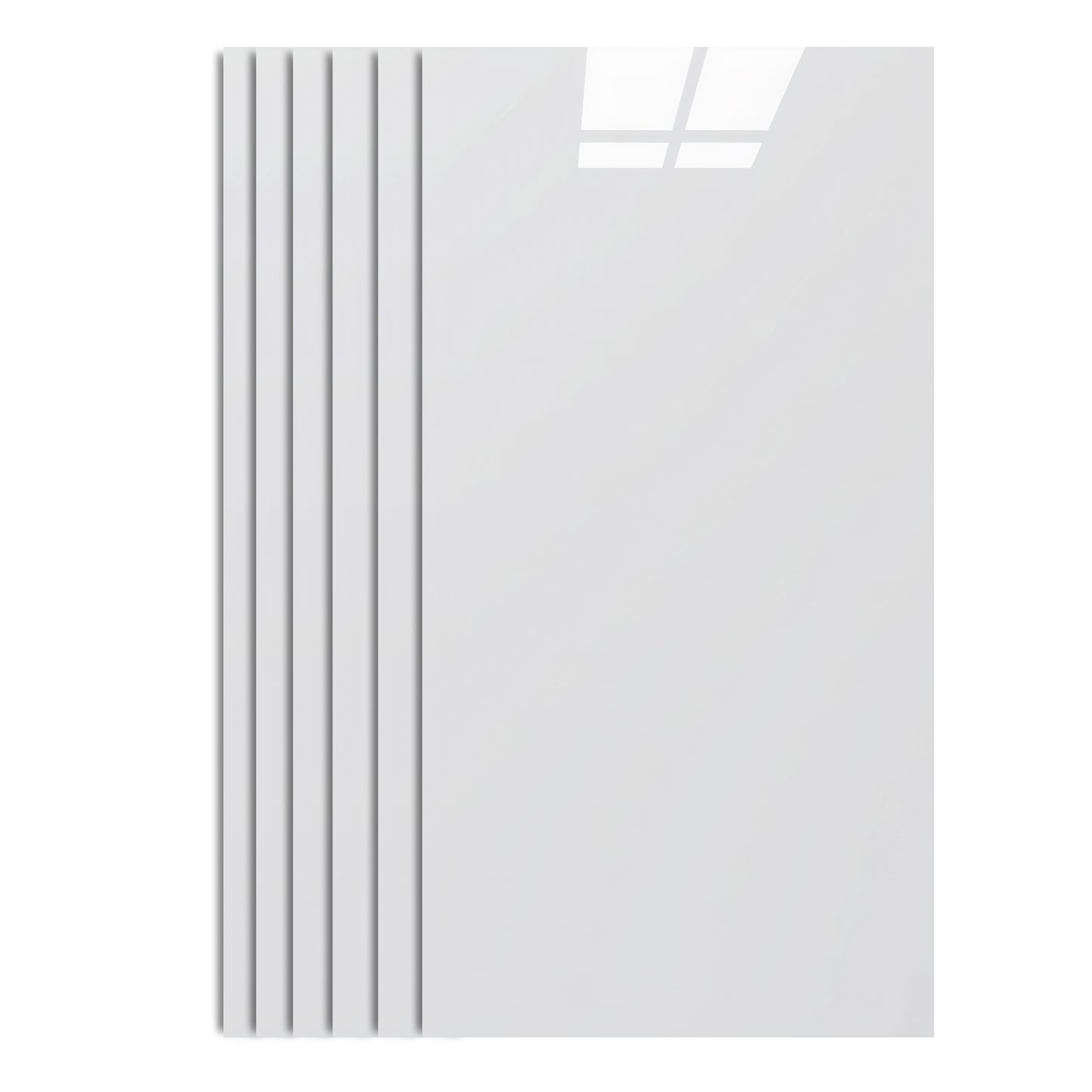 H-basics Klebefliesen Weiß Clear 60x30 cm