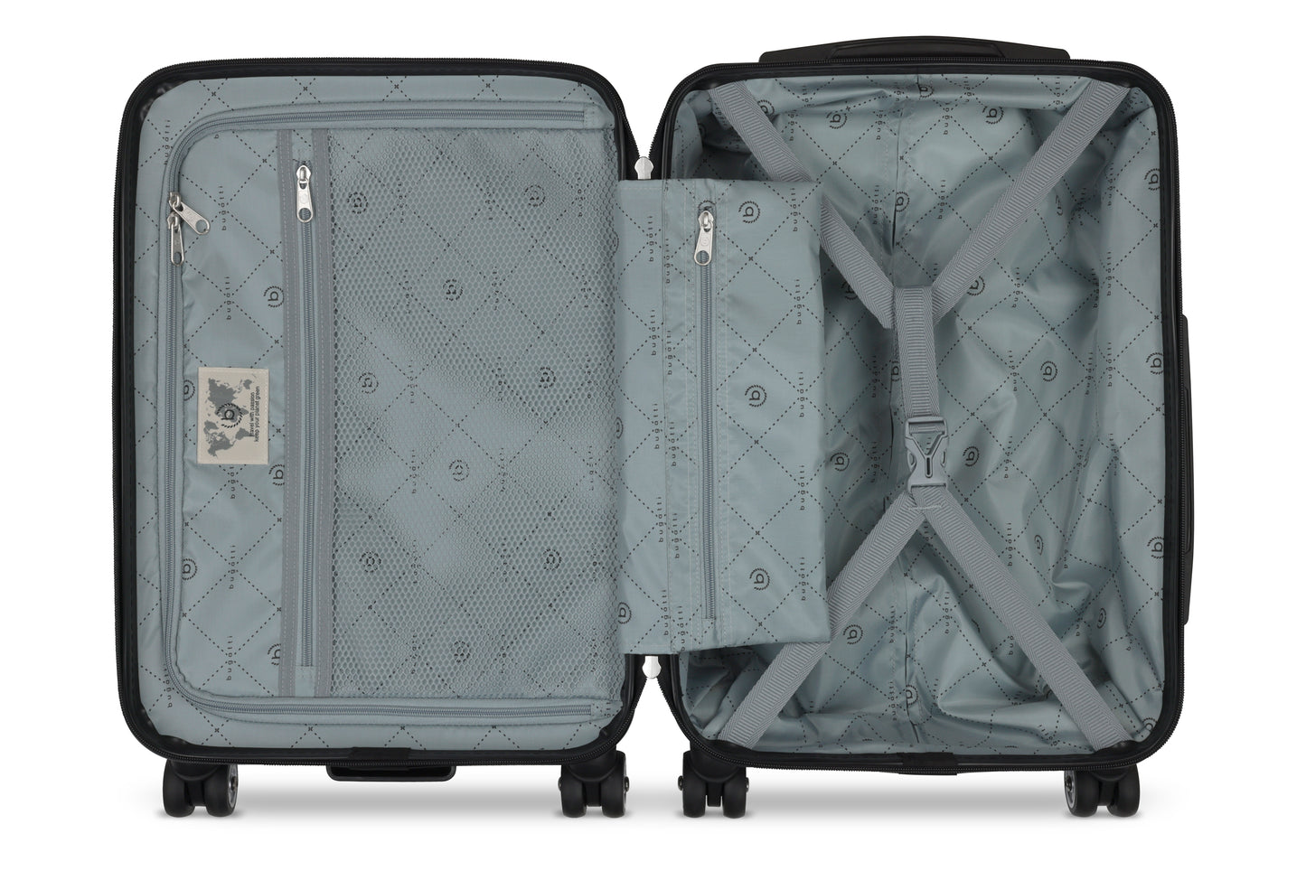 bugatti Hartschalenkoffer S – geöffnet