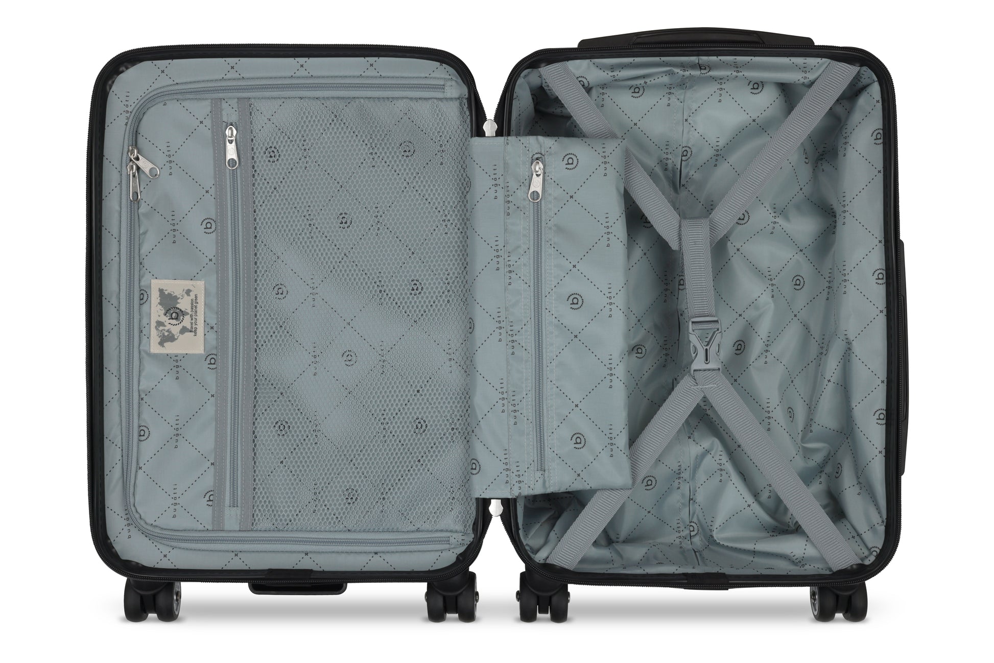 bugatti Hartschalenkoffer S – geöffnet