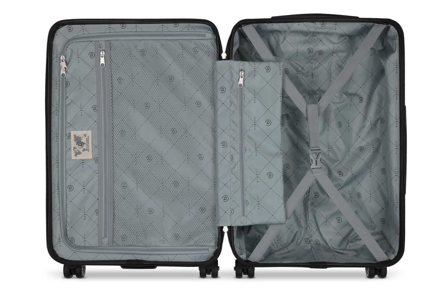 bugatti Hartschalenkoffer M – geöffnet