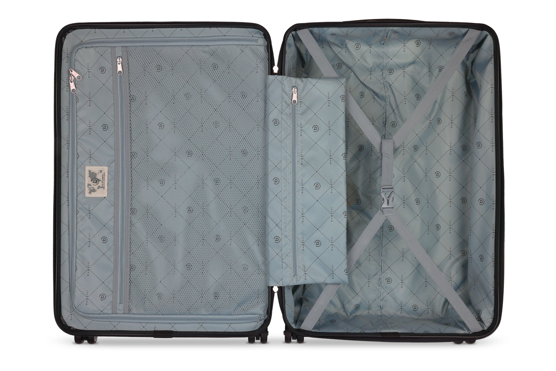 bugatti Hartschalenkoffer L – geöffnet