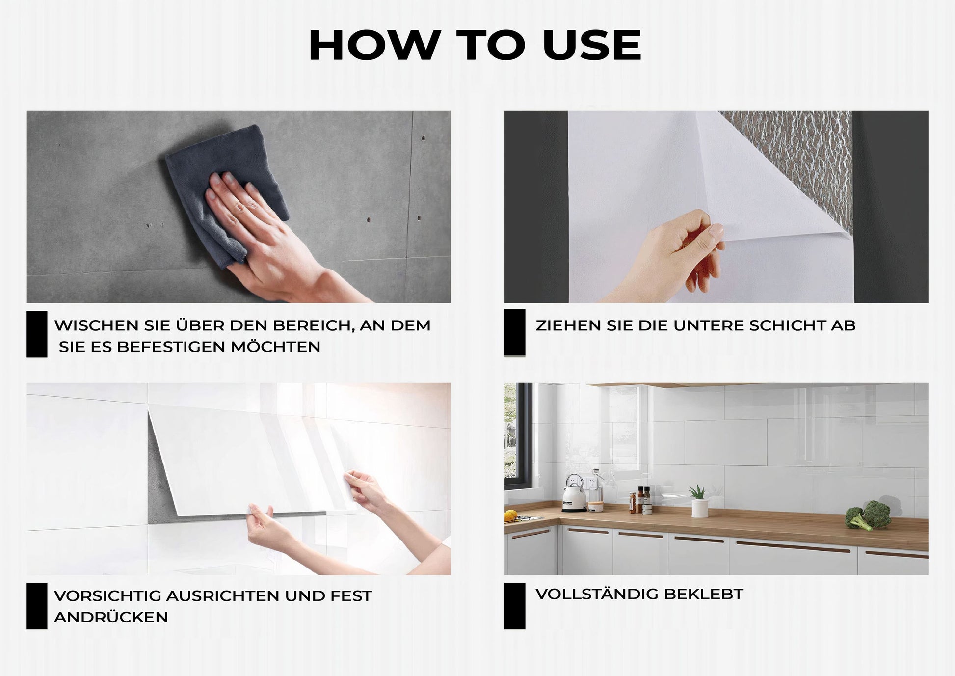 Klebefliesen Grau Küche