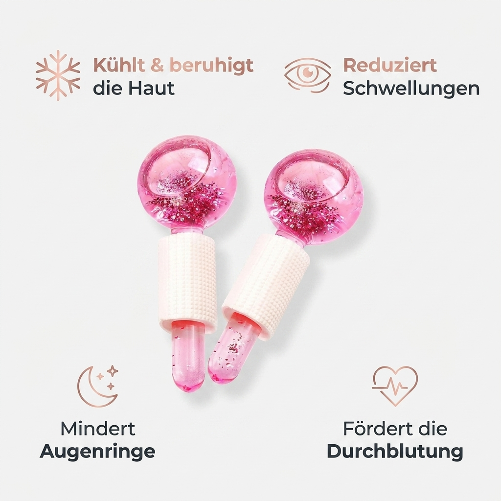 Gesichtsroller Vorteile kuehlt beruhigt reduziert Schwellungen mindert Augenringe foerdert Durchblutung