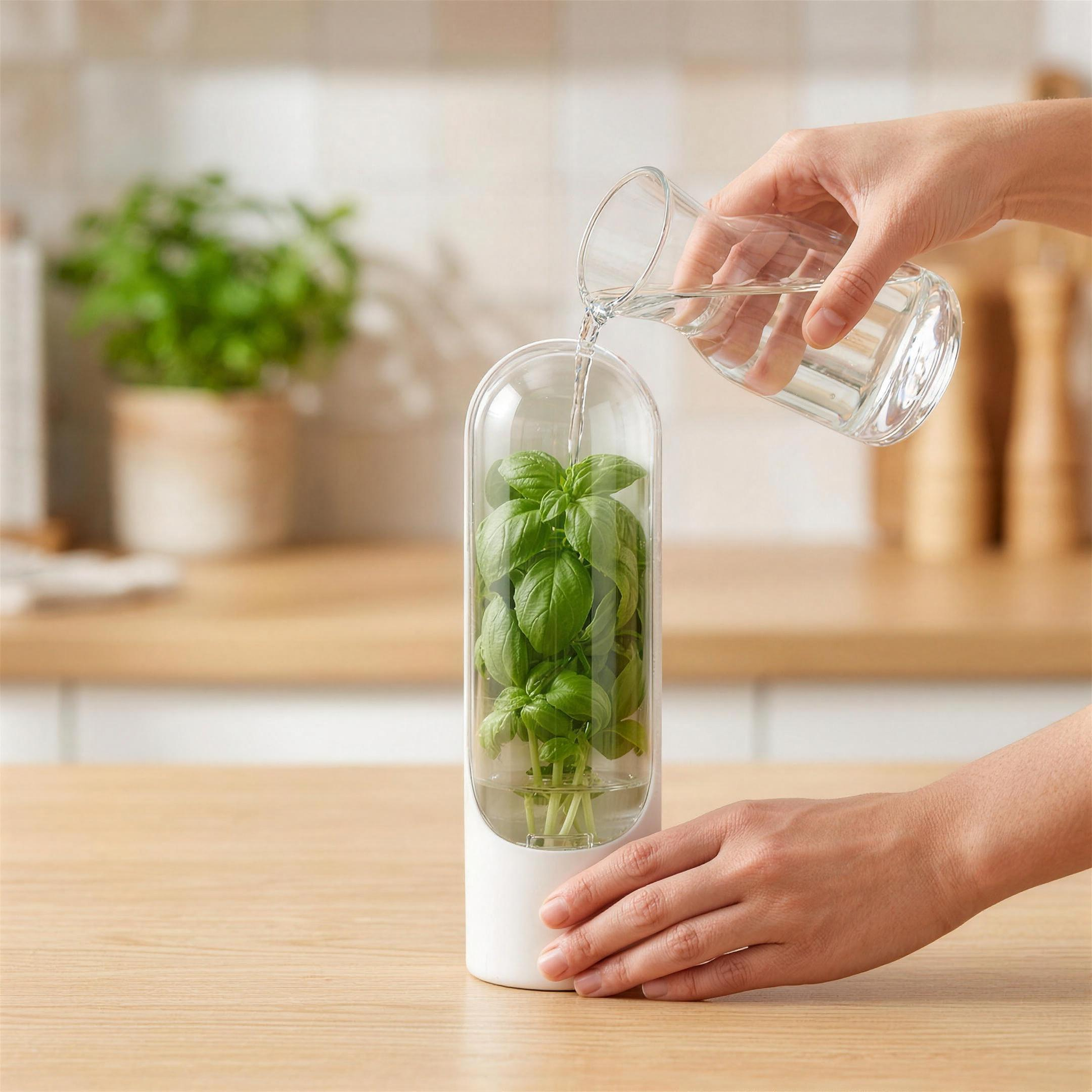 Anwendung: Wasser über den Einfülldeckel nachfüllen