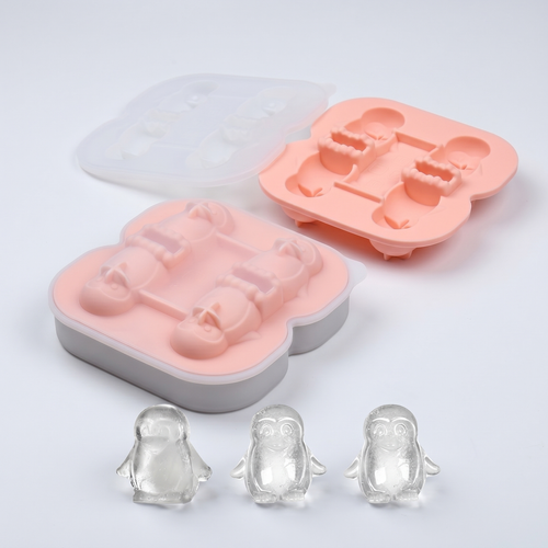 Silikon-Eisformen Pinguine – 4 süße Eiswürfel